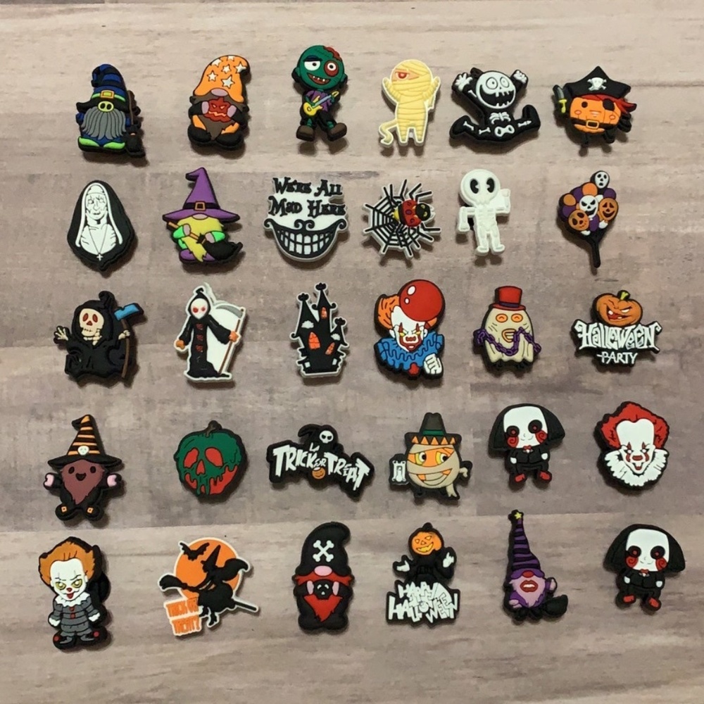 30PC HALLOWEEN HORROR CHARMS FOR CROCS